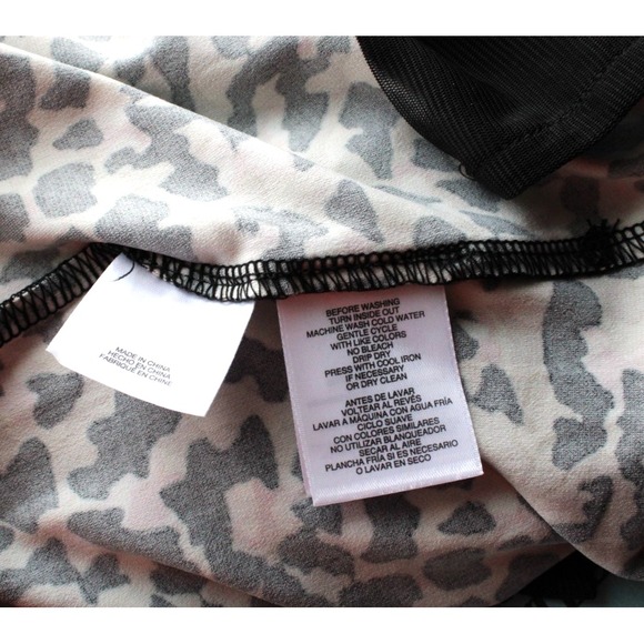 ANNE KLEIN Womens Animal Leopard Cheetah Print Polyester Top Shirt Blouse 2X NWT - Picture 12 of 13